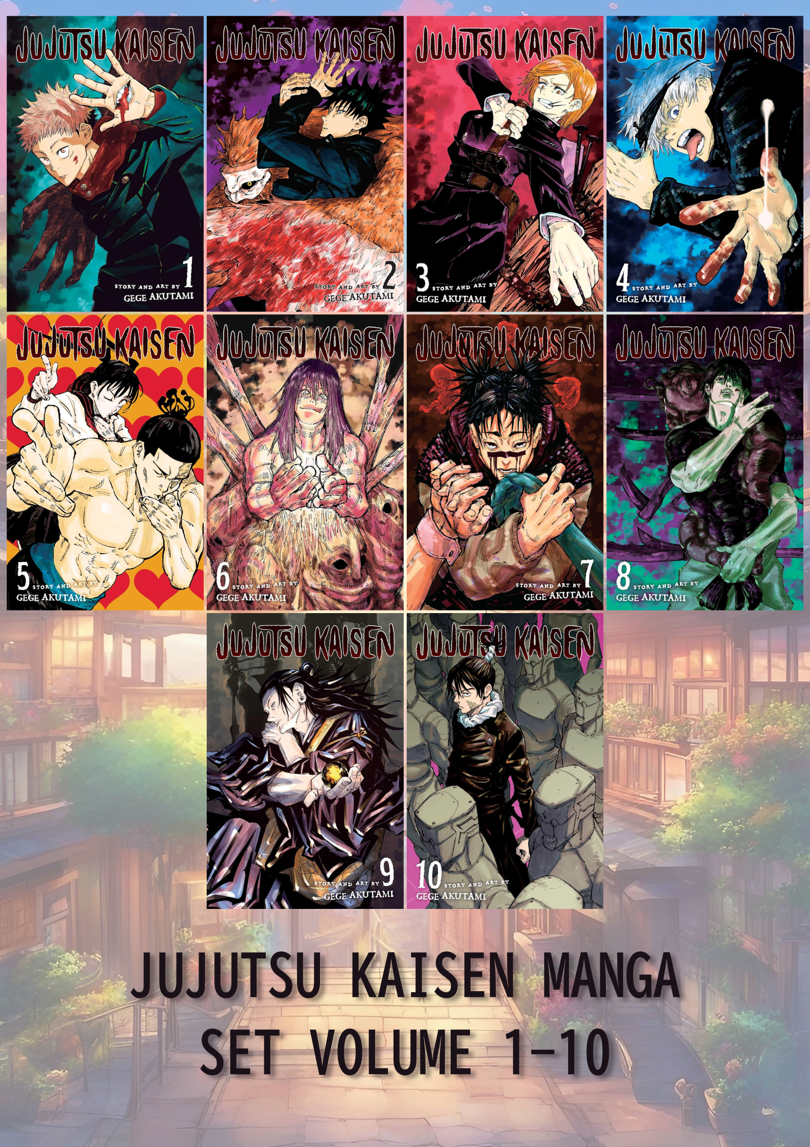 Jujutsu Kaisen Manga set - volume 1-10